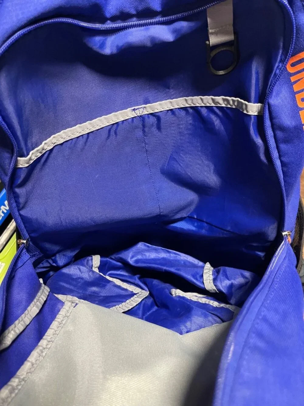 Under Armour Storm Blue & Orange Backpack Multi-Compartment Lightweight Durable
